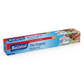 Bacofoil The Original Kitchen Foil with Easy-Cut System 30cm x 10m