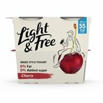 Light & Free Cherry Greek Style Yogurt 4 x 115g (460g)
