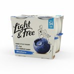 Light & Free Blueberry Greek Style Yogurt 4 x 115g (460g)