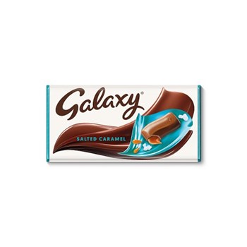 Galaxy Salted Caramel & Milk Chocolate Block Bar Vegetarian 135g