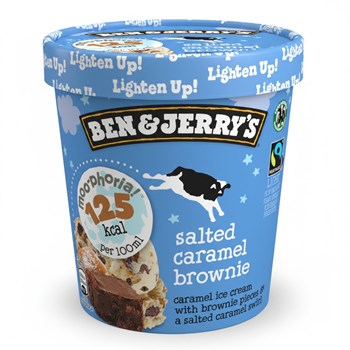 Ben & Jerry's  Light Ice Cream Moo-phoria Salted Caramel Brownie 465 ml 