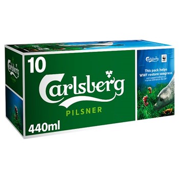 Carlsberg Pilsner Lager Beer 10 x 440ml Cans