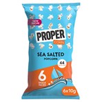 PROPERCORN Sea Salted Popcorn 6 x 10g (60g)