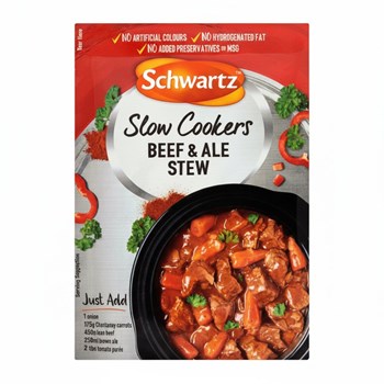 Schwartz Beef & Ale Stew Slow Cookers Recipe Mix 43g
