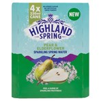 Highland Spring Pear & Elderflower Sparkling Water 4 x 330ml