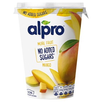 Alpro No Added Sugar Mango Yogurt Alternative 400g | Beelivery | Same Day  Delivery 1 hour