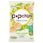 Popchips Sour Cream & Onion Flavour Potato Snacks 85g