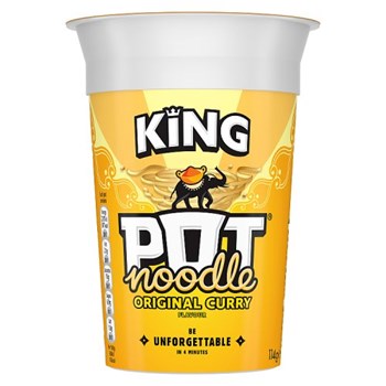 Pot Noodle  King Pot Original Curry 114 g pack of 8