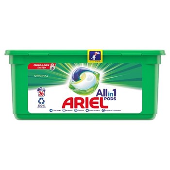 Ariel All-in-1 Pods Washing Liquid Capsules Original, 26 Washes 