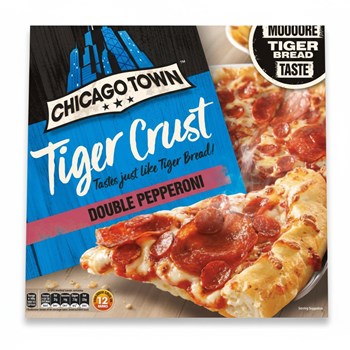Chicago Town Tiger Crust Double Pepperoni Pizza 320g