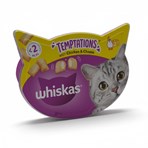 Whiskas Temptations Adult Cat Treats with Chicken & Cheese 60g