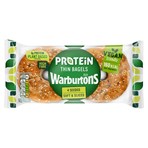 Warburtons 4 Protein Thin Bagels Seeded