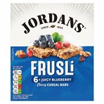 Jordans Frusli Juicy Blueberries Chewy Cereal Bars 6 x 30g (180g)