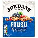 Jordans Frusli Juicy Blueberries Chewy Cereal Bars 6 x 30g (180g)