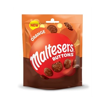 Maltesers Orange Milk Chocolate Buttons with Honeycomb Pouch Bag 102g