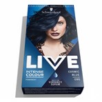 Schwarzkopf Live Intense Colour Black Hair Dye Cosmic Blue 090 Permanent
