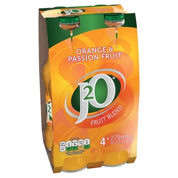 J2O Fruit Blend Orange & Passion Fruit 4 x 275ml