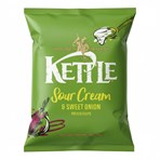Kettle Sour Cream & Sweet Onion Potato Chips 130g