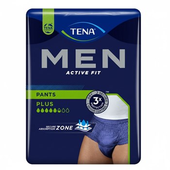 TENA Men Active Fit Pants Plus S/M | Incontinence Underwear 9 pack