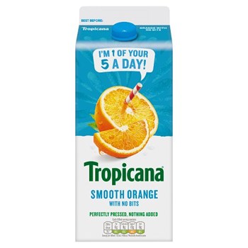 Tropicana Smooth Orange with No Bits 1.7L