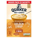 Quaker Oat So Simple Golden Syrup Family Pack Porridge Sachets 20x36g