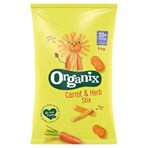 Organix Carrot Stix Organic Finger Food Toddler Snack Corn Puffs Multipack 4x15g