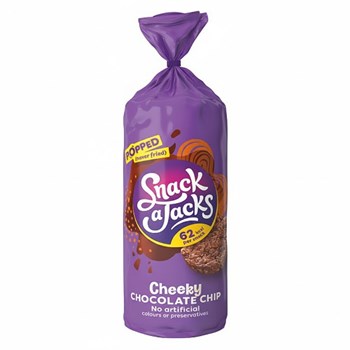 Snack A Jacks Chocolate Chip Sharing Rice Cakes 180g