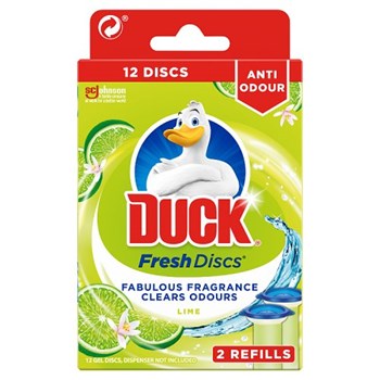 Duck Toilet Cleaner Fresh Discs Duo Refills Lime 72ml