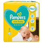 Pampers New Baby Size 1, 22 Nappies, 2kg-5kg, Carry Pack