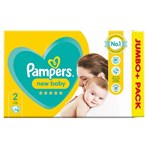 Pampers New Baby Size 2, 76 Nappies, 4kg-8kg, Jumbo+ Pack