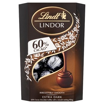 Lindt Lindor Extra Dark Chocolate Truffles Box 200g