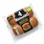 Warburtons 4 Sliced Brioche Burger Buns