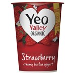 Yeo Valley Organic Strawberry Creamy Bio Live Yogurt 450g