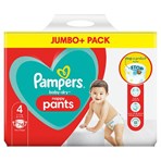Pampers Baby-Dry Nappy Pants Size 4, 74 Nappies, 9kg-15kg, Jumbo+ Pack