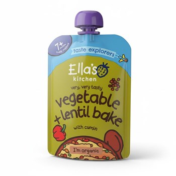 Ella's Kitchen Vegetable + Lentil Bake with Cumin 130g