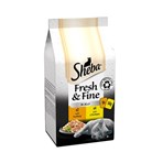 Sheba Fresh & Fine Wet Cat Food Pouches Chicken & Turkey in Jelly 6 x 50g