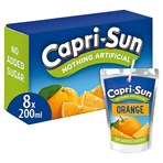 Capri-Sun Nothing Artificial No Added Sugar Orange 8 x 200ml