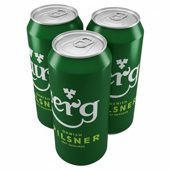 Carlsberg Danish Pilsner Lager Beer 4 x 568ml Pint Cans