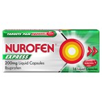 Nurofen Express Pain Relief 200mg Liquid Capsules x16