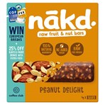 Nākd Raw Fruit & Nut Bars Peanut Delight 4 x 35g