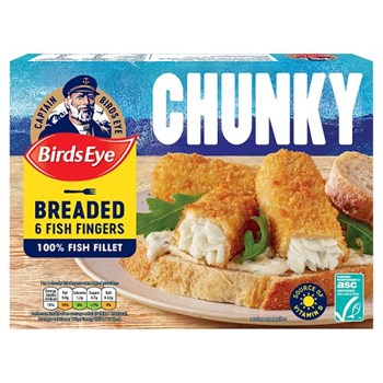 Birds Eye 6 Chunky Fish Fingers Extra Large 360g, Beelivery