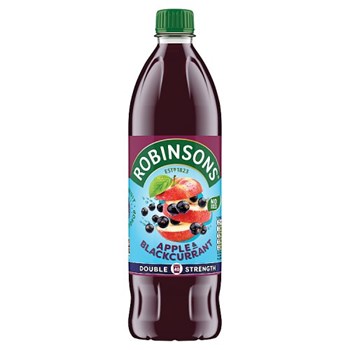 Robinsons Double Strength Apple & Blackcurrant No Added Sugar Fruit Squash 1L