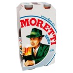 Birra Moretti Zero Alcohol-Free Beer 4 x 330ml Bottle