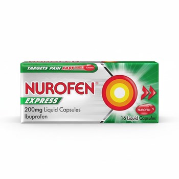Nurofen Express Pain Relief 200mg Liquid Capsules x16