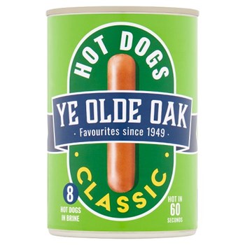 Ye Olde Oak 8 Classic Hot Dogs in Brine 400g