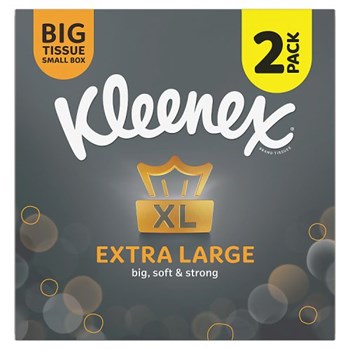 Kleenex Extra Large Tissues Even Bigger Tissues for When You Need a Little Extra Compact Twin Pack