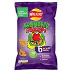 Walkers Monster Munch Pickled Onion Multipack Snacks Crisps 6x20g