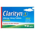 Clarityn Allergy Tablets 10mg Loratadine for Allergy and Hayfever Relief - 14 Tablets