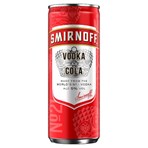 Smirnoff No.21 Vodka and Cola Ready to Drink Premix can 250ml