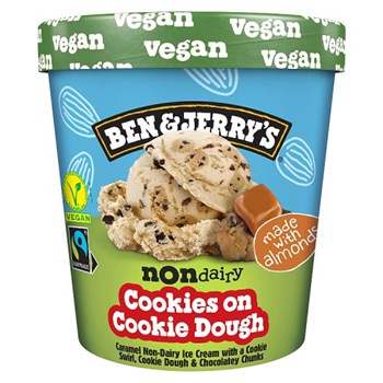 Ben & Jerry's Non-Dairy Ice Cream Cookies on Cookie Dough 465 ml 